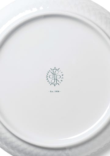 Rhombe Dessertteller Ø16cm - Weiß - Lyngby Porcelæn