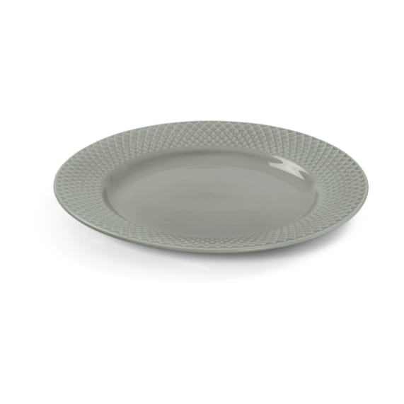 Rhombe Earth Mittagsteller Ø21 cm, Moos Lyngby Porcelæn