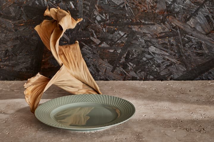 Rhombe Earth Mittagsteller Ø21 cm, Moos Lyngby Porcelæn