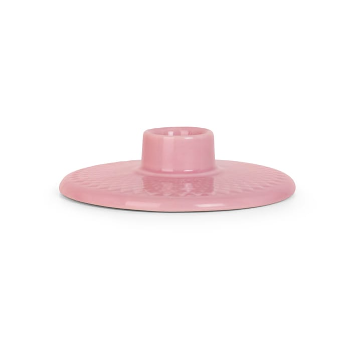 Rhombe Kerzenhalter 3cm - Rosa - Lyngby Porcelæn