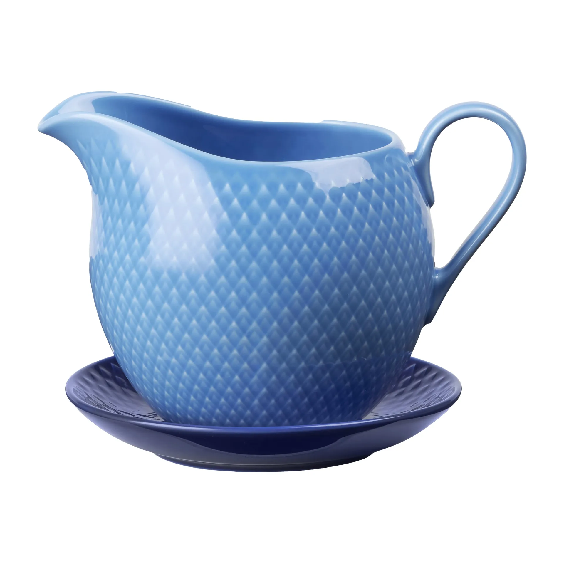 Rhombe Saucenkanne 67cl, Blau Lyngby Porcelæn
