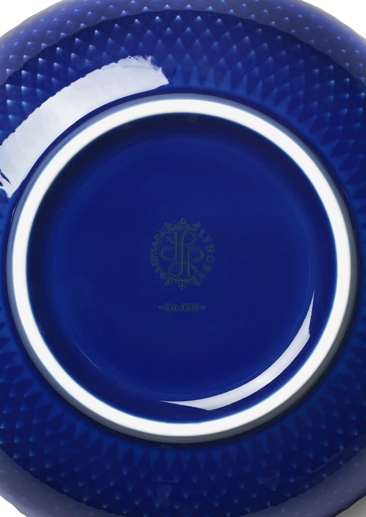 Rhombe Schale Ø15,5cm, Dunkelblau Lyngby Porcelæn