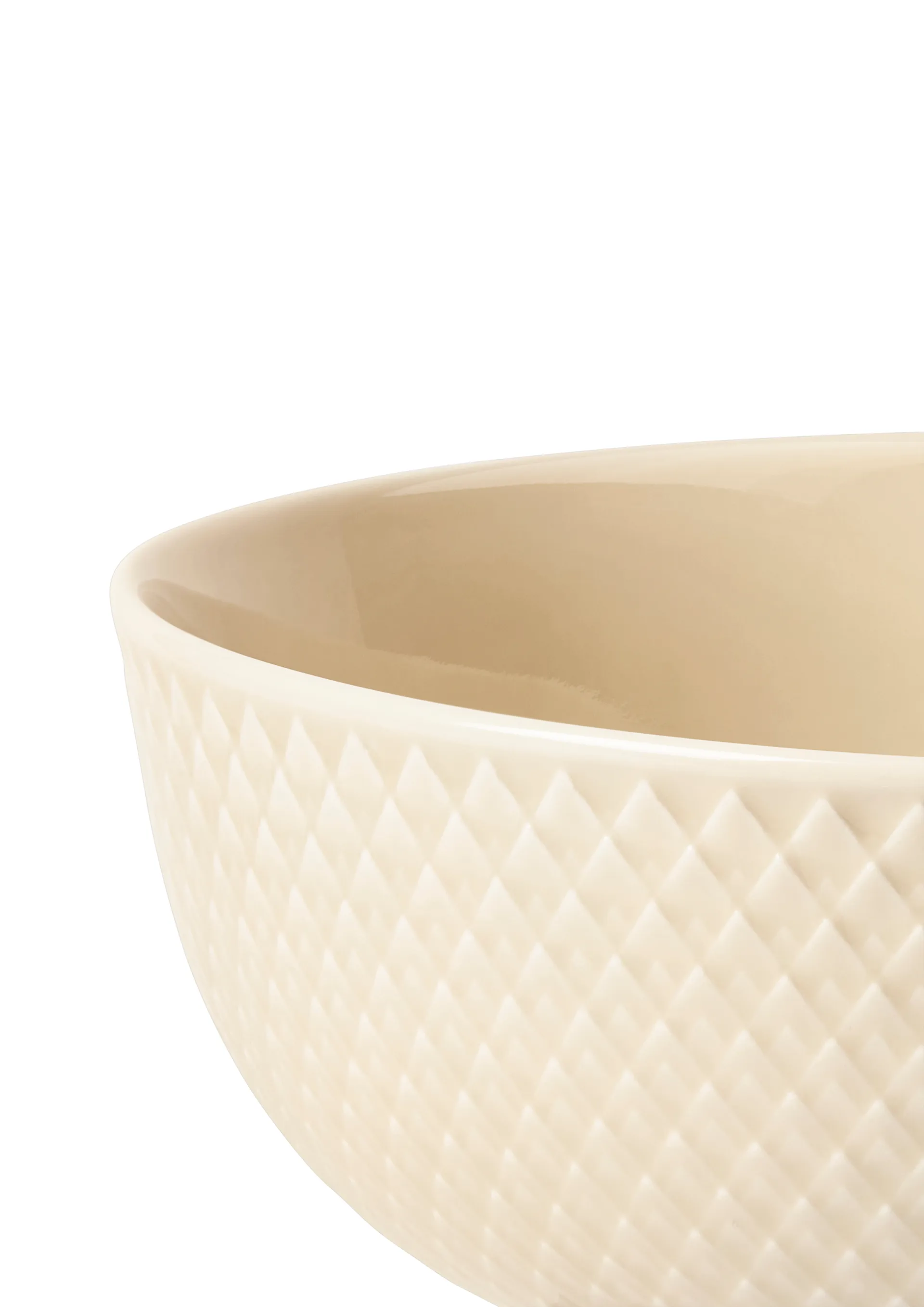 Rhombe Servierschale Ø22cm, Marmor Lyngby Porcelæn