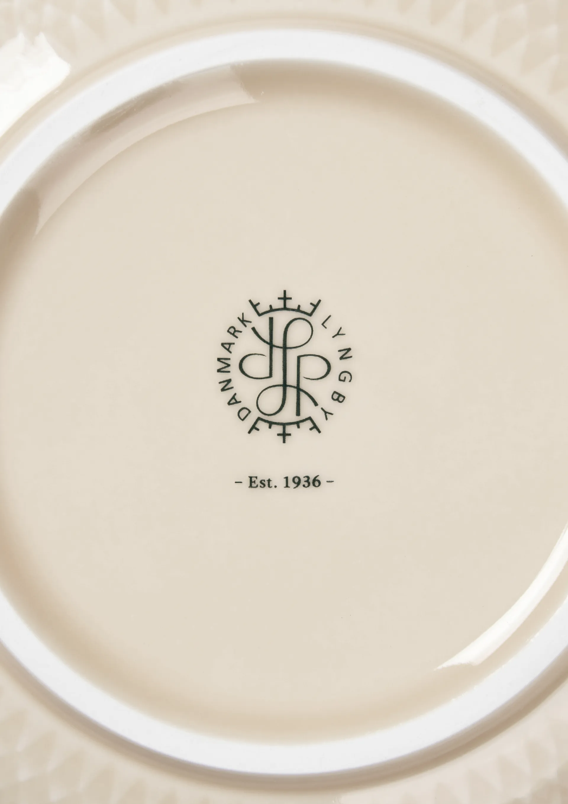 Rhombe Servierschale Ø22cm, Marmor Lyngby Porcelæn