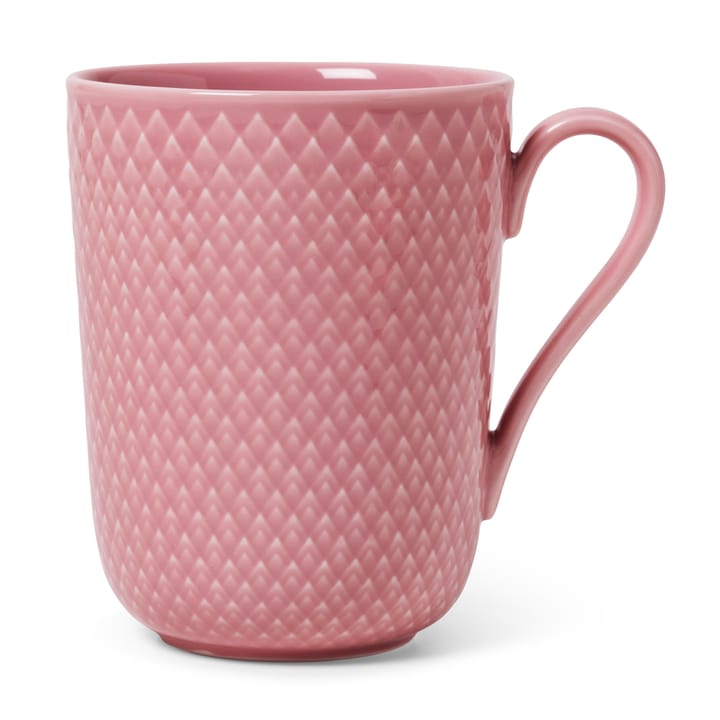 Rhombe Tasse mit Henkel 33cl - Rosa - Lyngby Porcelæn