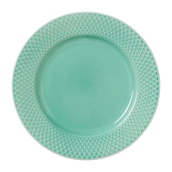 Rhombe Teller Ø21cm, Aqua Lyngby Porcelæn