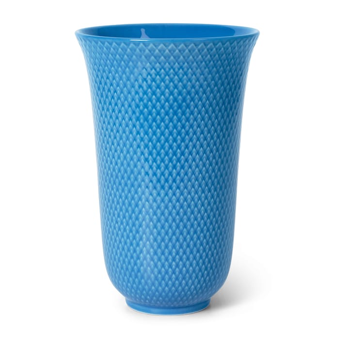 Rhombe Vase 20cm - Blau - Lyngby Porcelæn