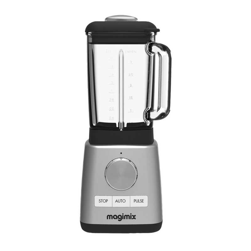 Magimix Power-Blender mit Glaskrug 1,8 l Matt Stahl