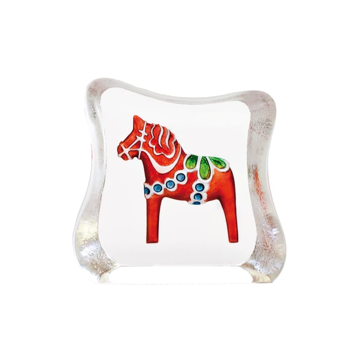 Dalapferd Glasskulptur, Mini, rot Målerås Glasbruk