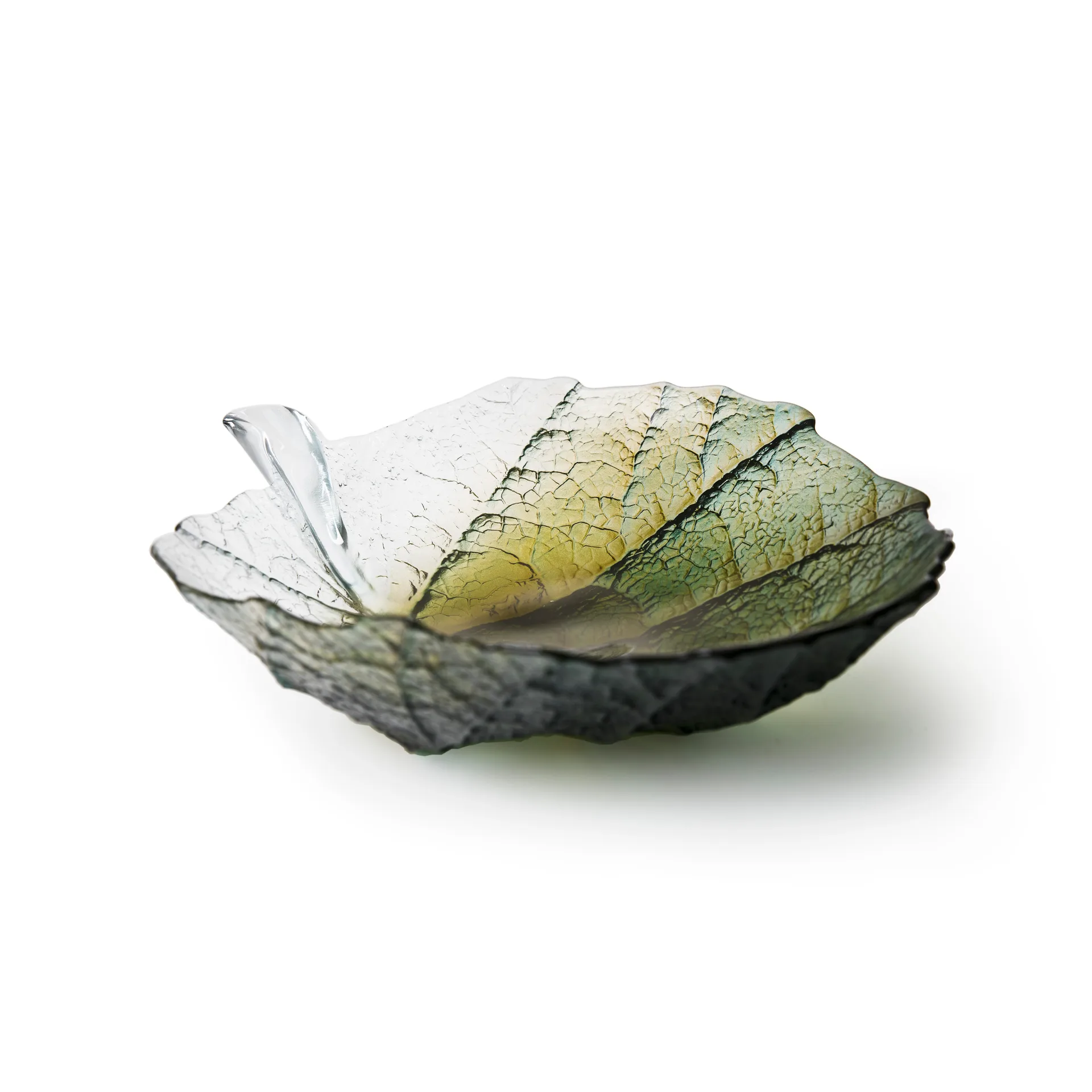 Folia Schale groß, Waldgrün Målerås Glasbruk