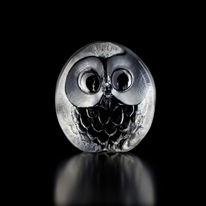 Wildlife Skulptur Eule, Glas Målerås Glasbruk