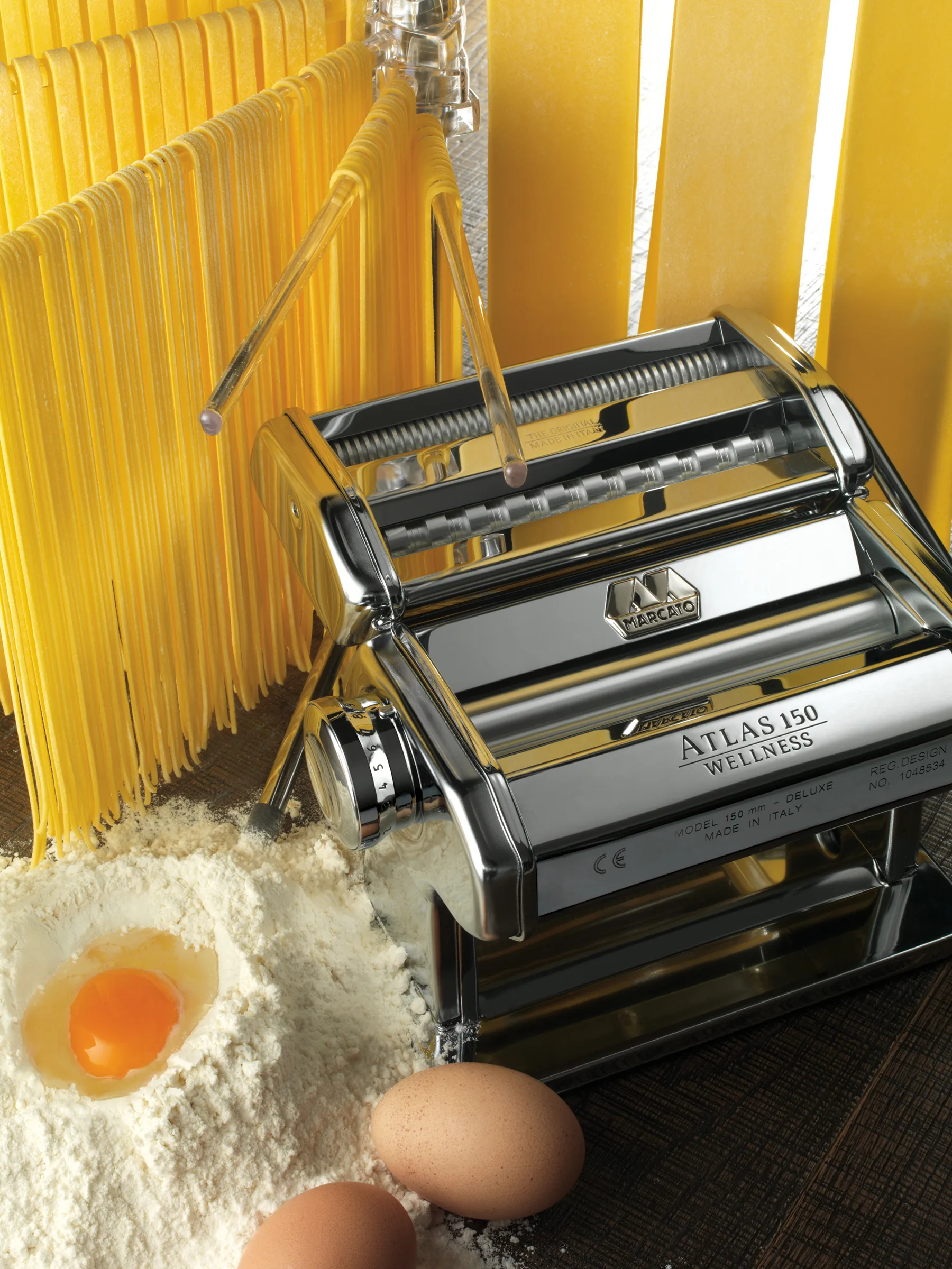 Marcato Pastamaschine Atlas 150 Design, Kupfer Marcato