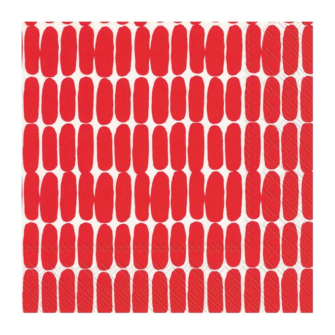 Alku Serviette 33x33cm 20er Pack, Rot Marimekko