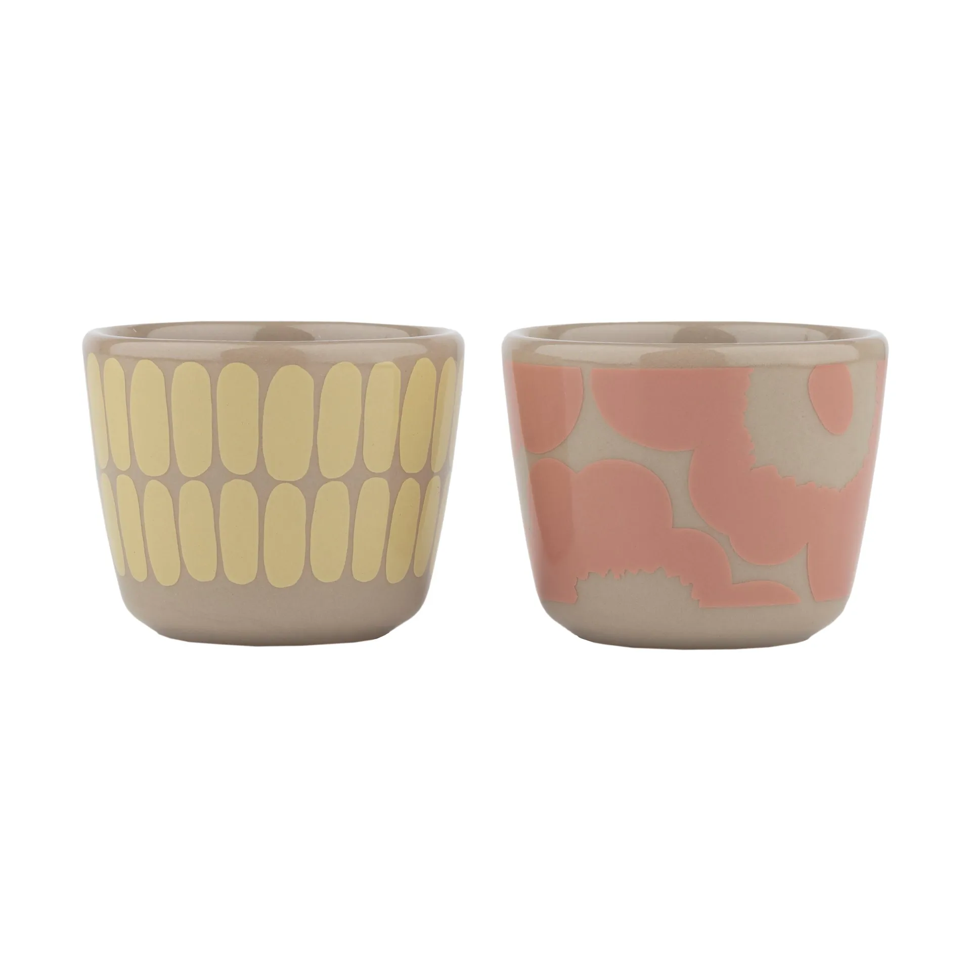 Alku & Unikko Eierbecher 2 Teile, Terra-powder-yellow Marimekko