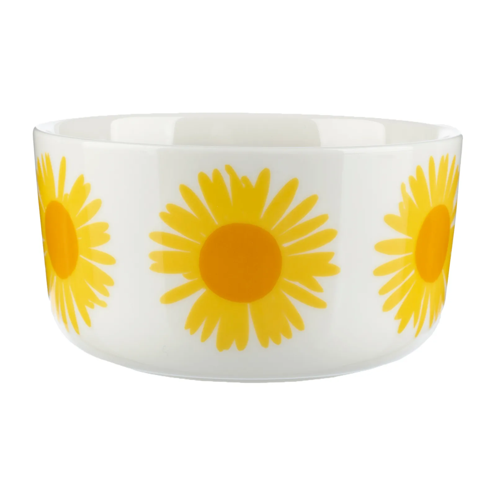 Auringonkukka Schale 5dl, Gelb-Weiß Marimekko