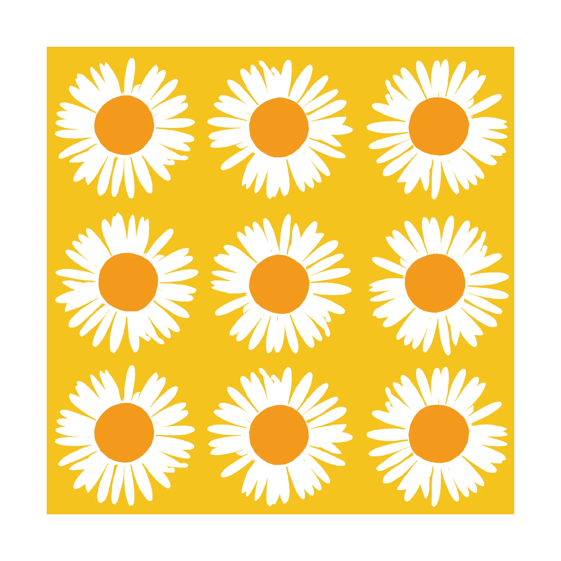 Auringonkukka Serviette 33x33 cm 20er Pack, Yellow Marimekko