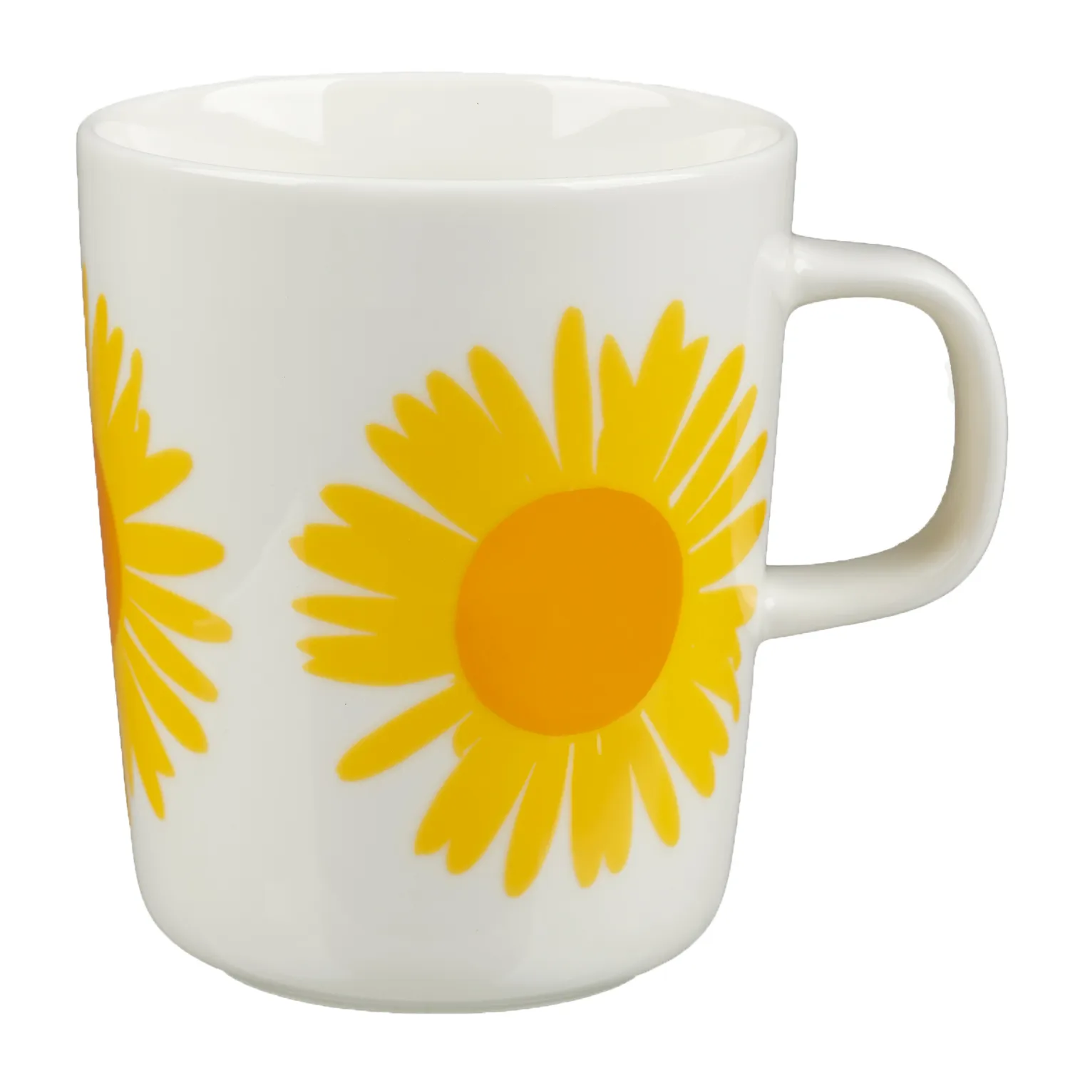 Auringonkukka Tasse 25cl, Gelb-Weiß Marimekko