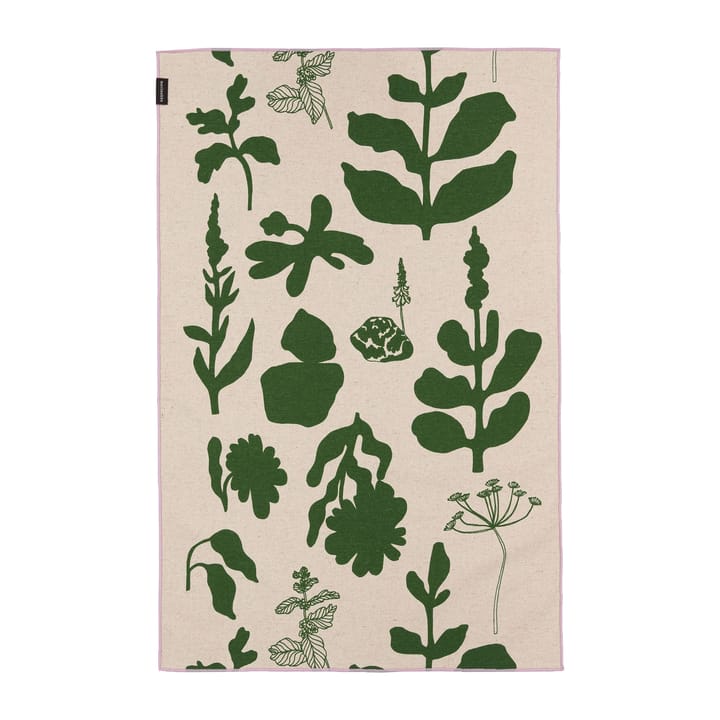 Elokuun Varjot Geschirrtuch 47 x 70cm, Grün-beige Marimekko