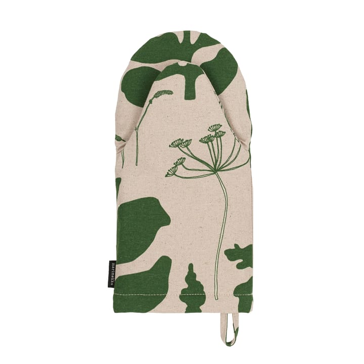 Elokuun Varjot Ofenhandschuh, Grün-beige Marimekko