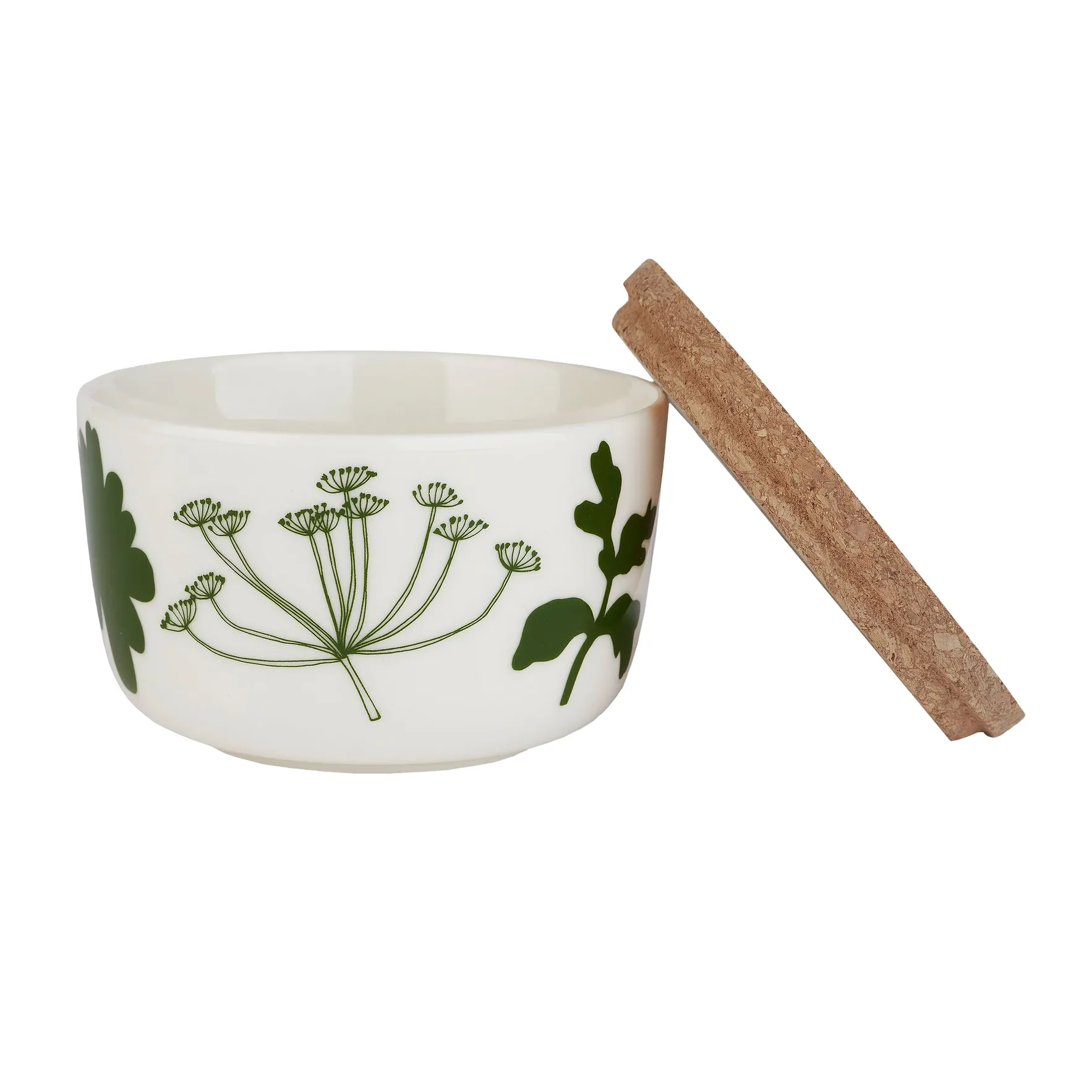 Elokuun Varjot Schale 2,5dl 2er Pack, Weiß-grün-rosa Marimekko