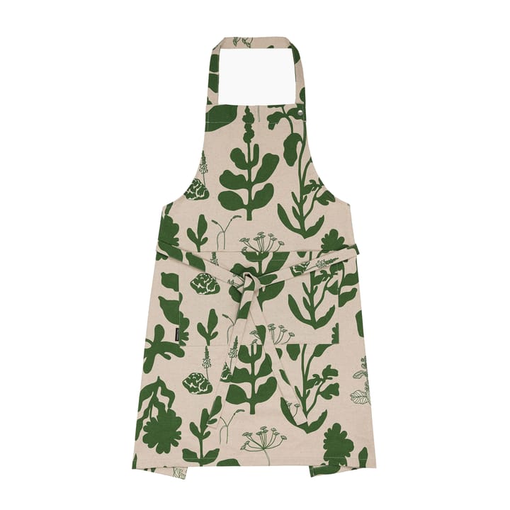Elokuun Varjot Schürze, Grün-beige Marimekko