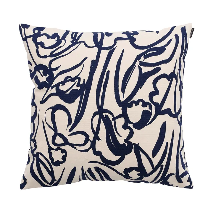Ensikukat Kissenbezug - Off white-Dunkelblau, 50x50 cm - Marimekko