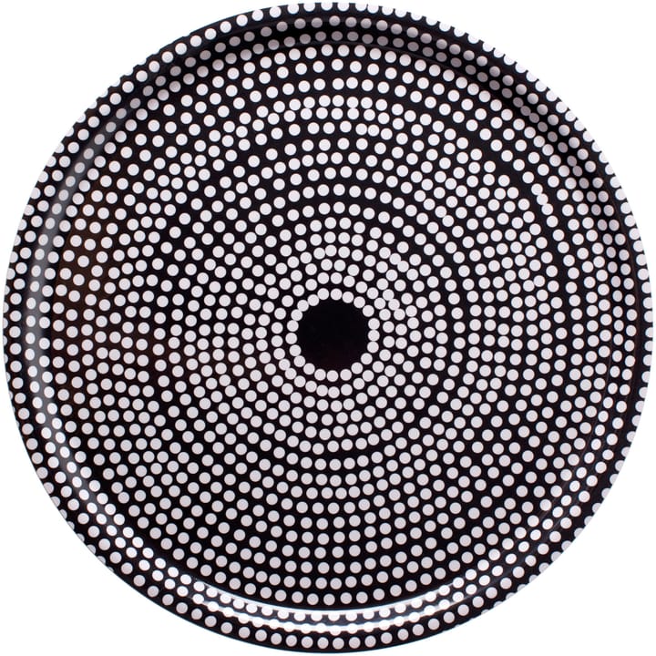 Fokus Tablett rund, Schwarz Marimekko