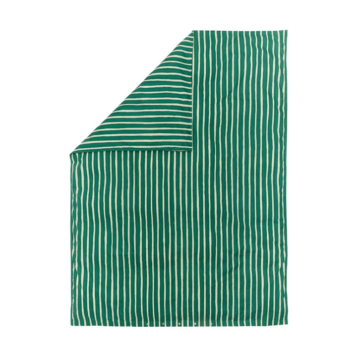 Iso Piccolo Bettbezug - Off white-emerald - Marimekko