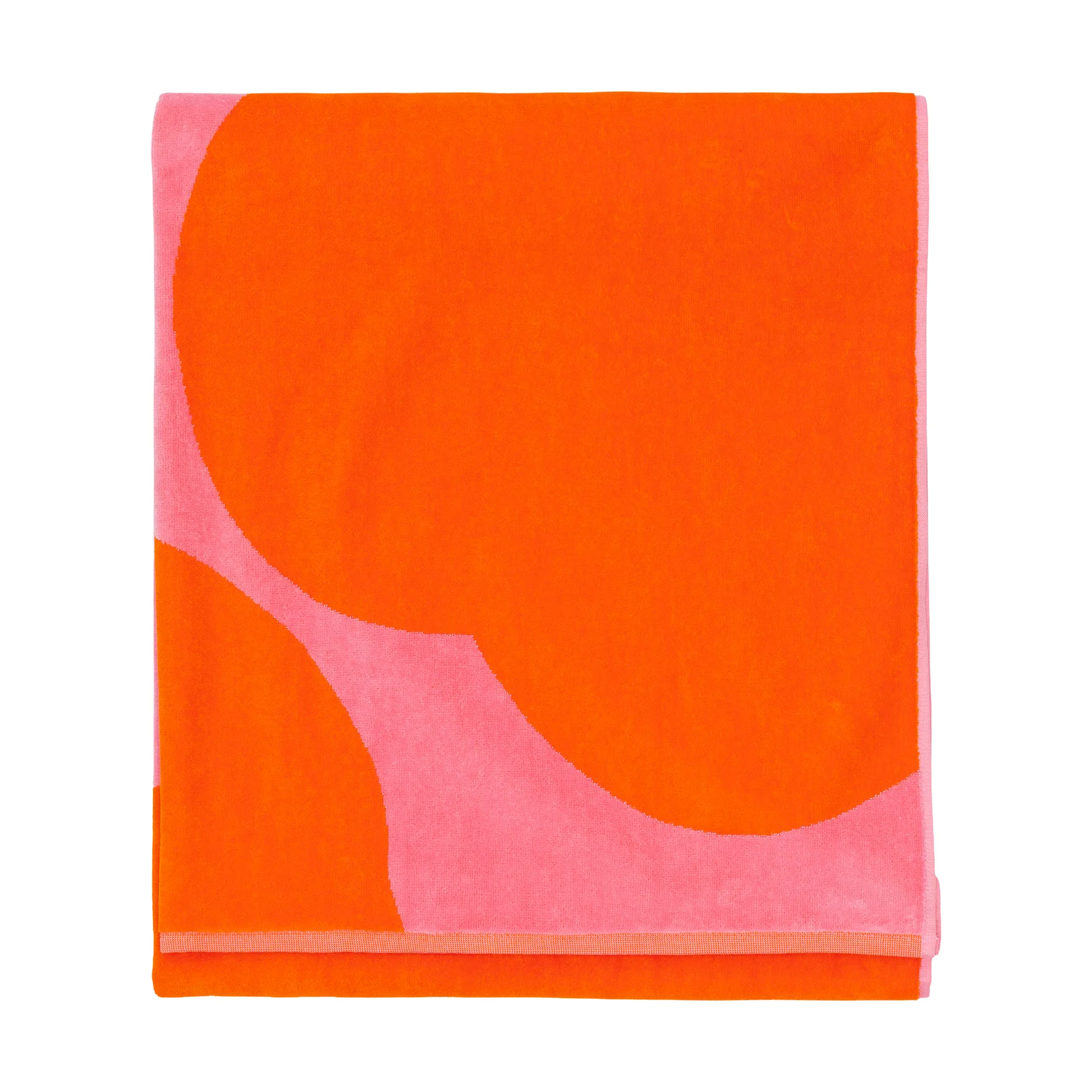 Iso Unikko Badehandtuch, Pink-orange red, 100x180 cm Marimekko
