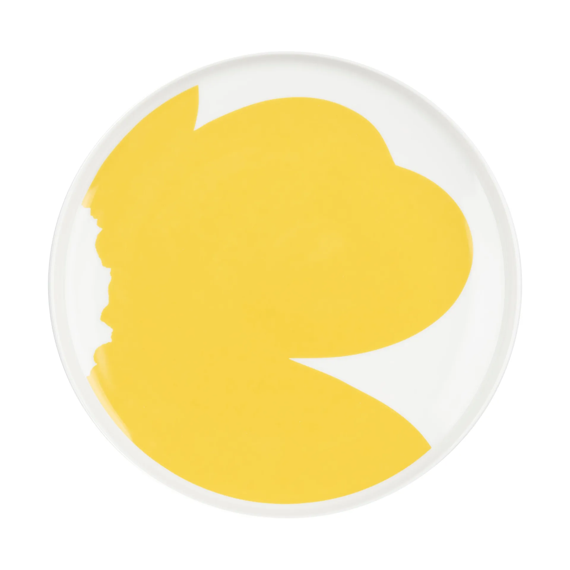 Iso Unikko Teller Ø25 cm, White-spring yellow Marimekko