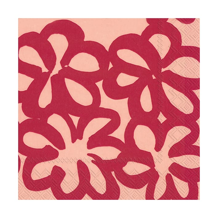 Jättikukka Serviette 33x33 cm 20er-Pack, Rose Marimekko