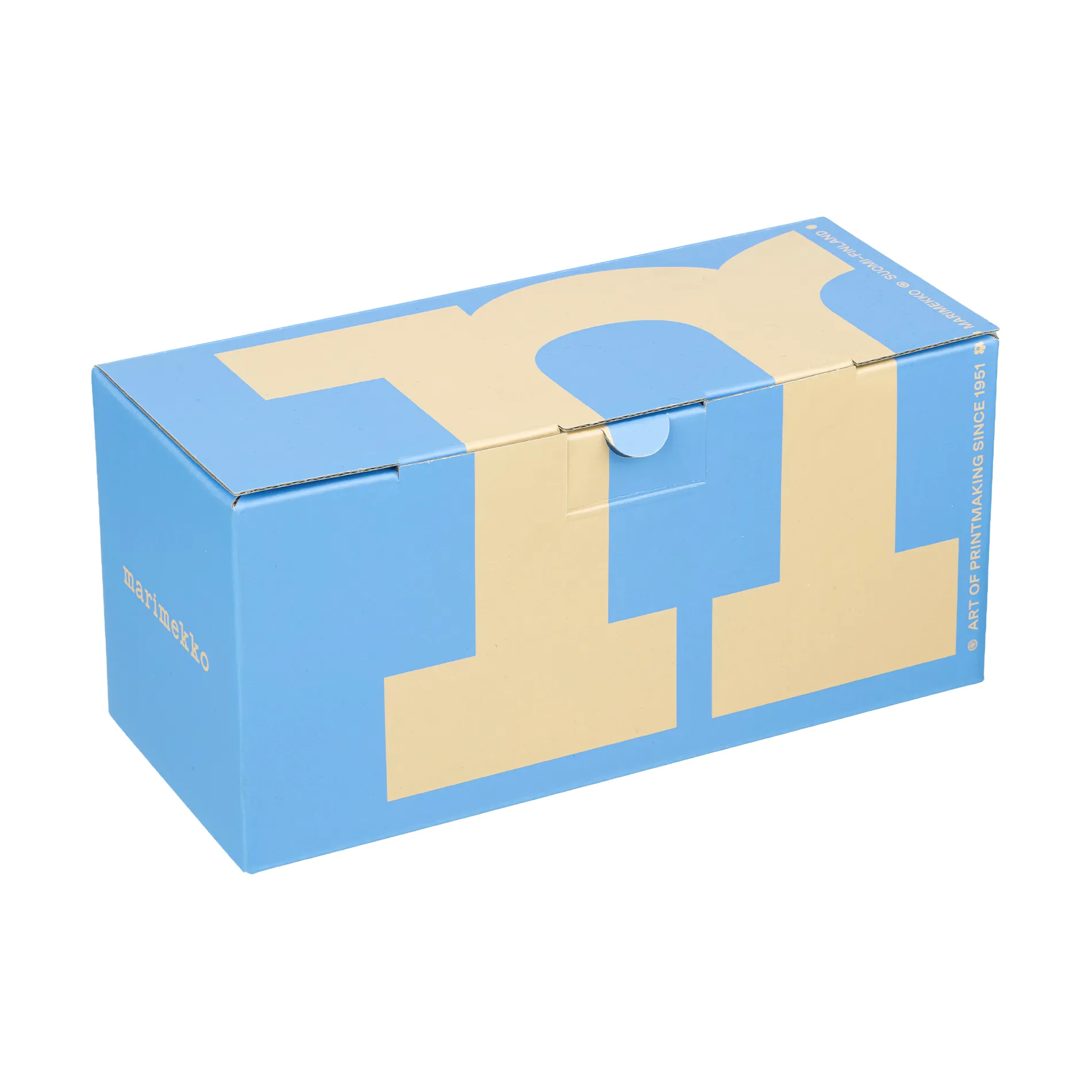 Juhla Unikko Tasse 25 cl 2er Pack, White-light blue-sand-orange red Marimekko