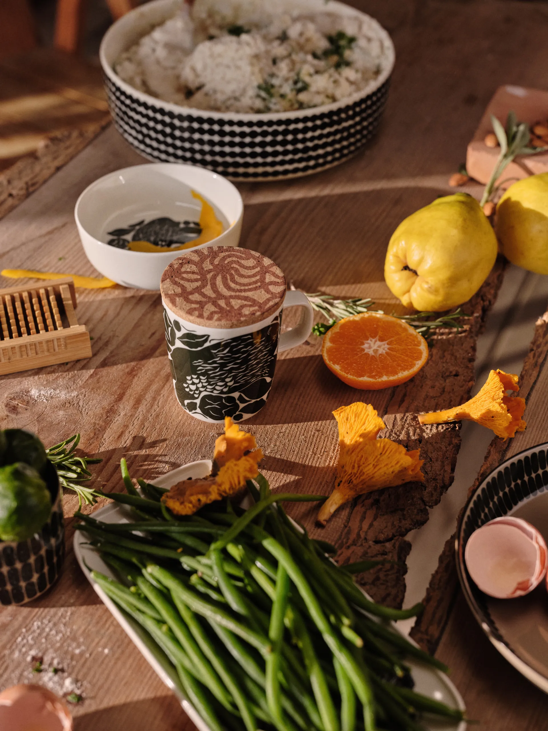 Karhuemo Schale 4dl, Weiß-dunkelgrün Marimekko