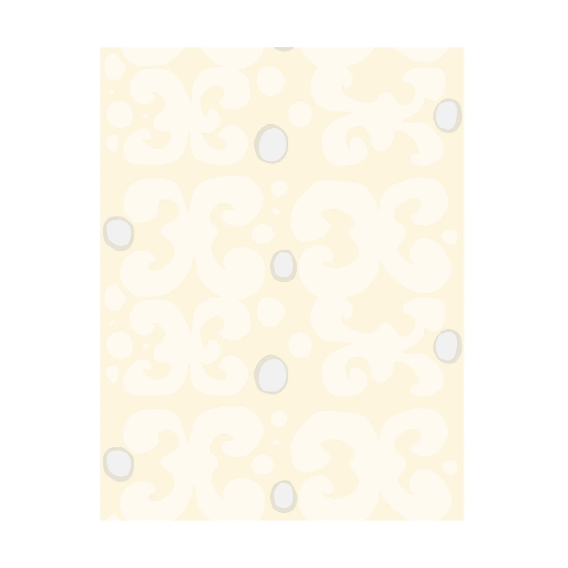 Keidas Stoff, Chalk-natural white-silver grey-sateen Marimekko