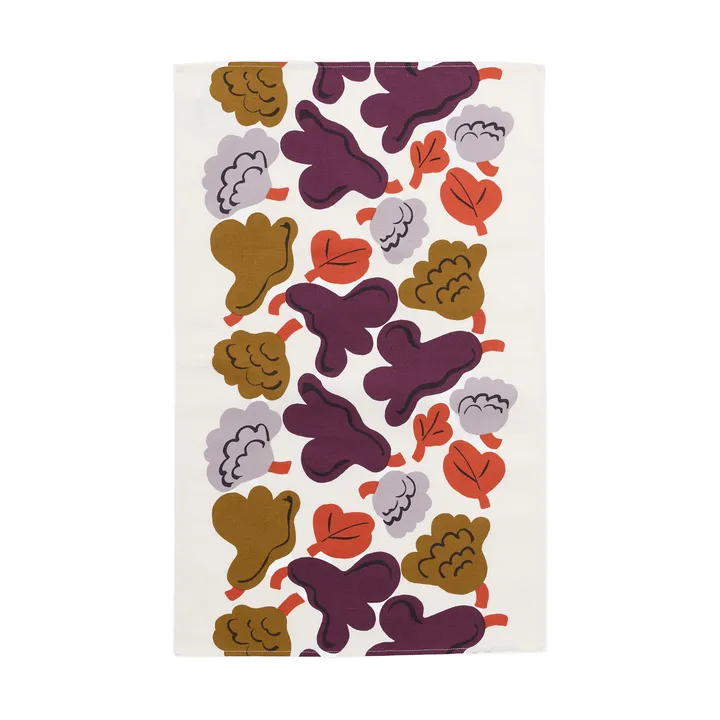 Kukasta Kukkaan Küchentuch - Hay-plum-bronze-terracotta, 43x70 cm - Marimekko