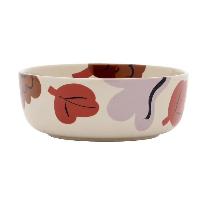 Kukasta Kukkaan Schale - Stoneware-plum-bronze-terracotta, 40 cl - Marimekko