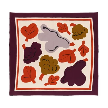 Kukasta Kukkaan Tuch - Hay-plum-bronze-terracotta, 140x140 cm - Marimekko