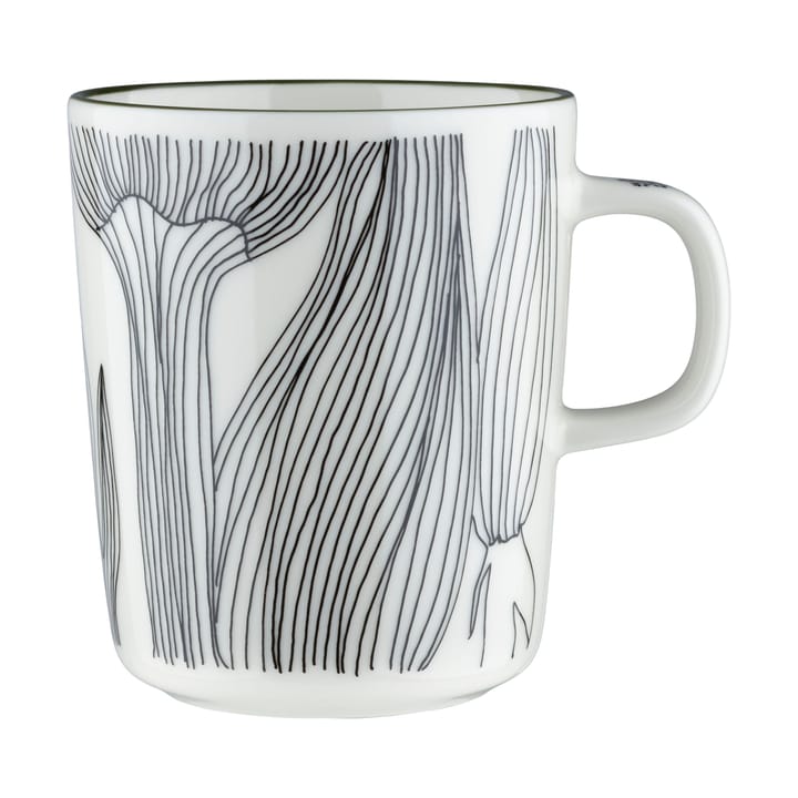 Kukat Puhkeavat Becher 25 cl - White-forest green-black - Marimekko