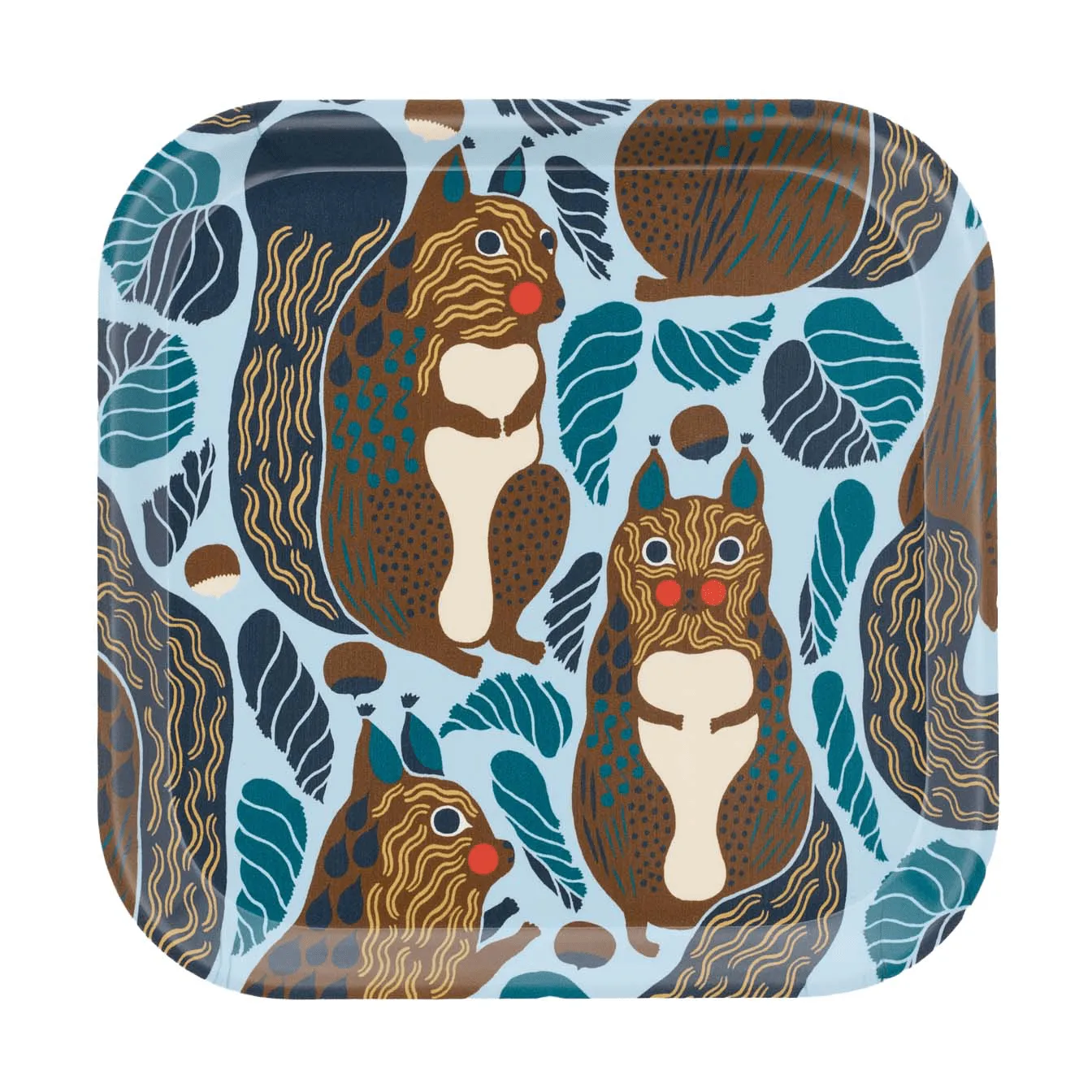 Kurre Tablett, Himmelblau-Mehrfarbig Marimekko