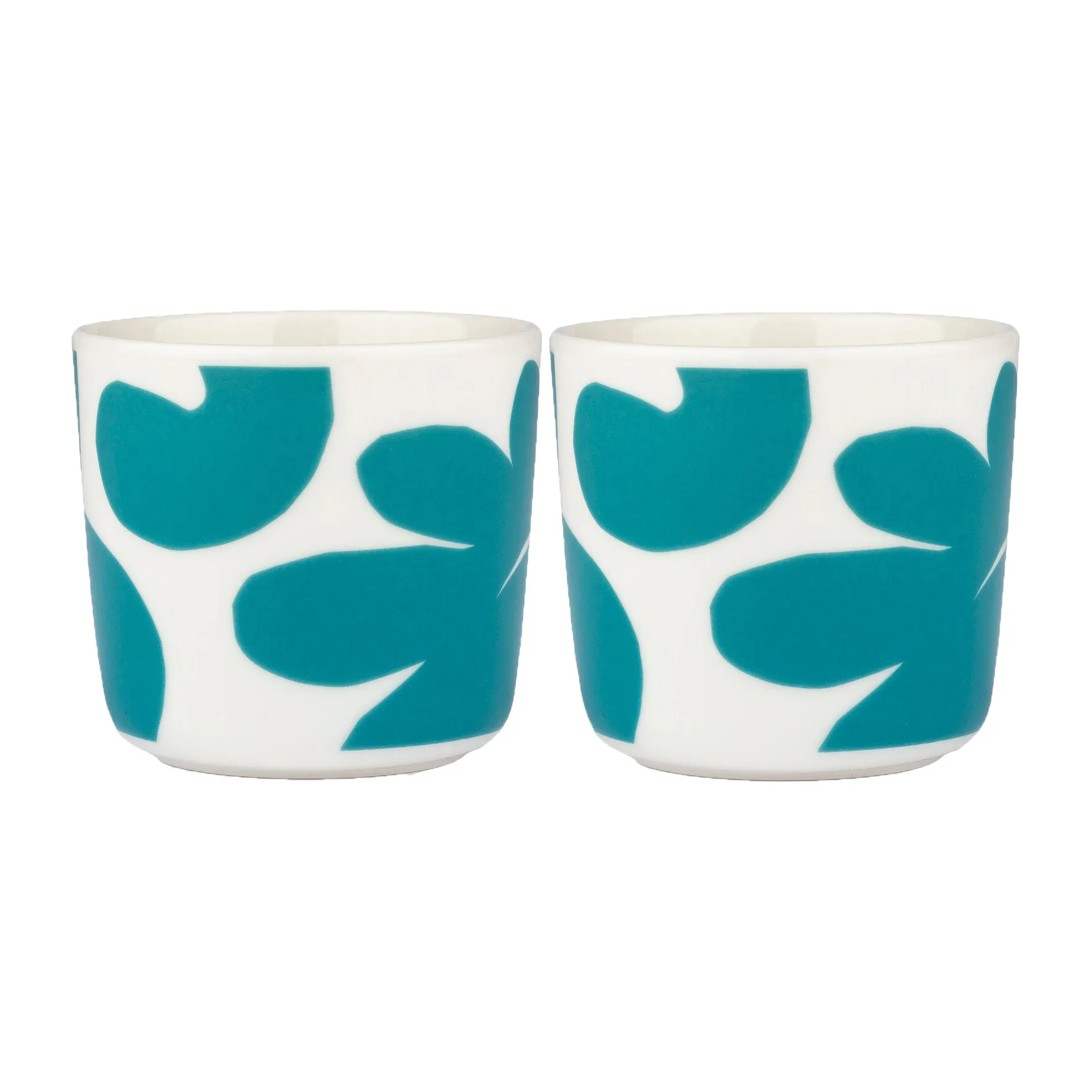 Leikko Kafeebecher 20cl 2er Pack, Weiß-türkis Marimekko