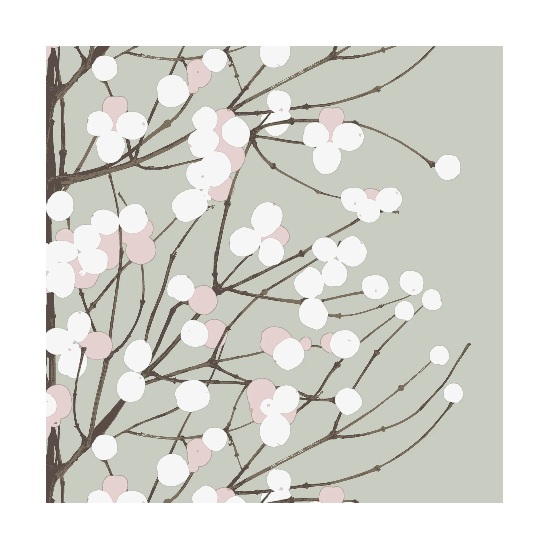 Lumimarja Serviette 33 x 33cm 20er Pack, Sage Marimekko