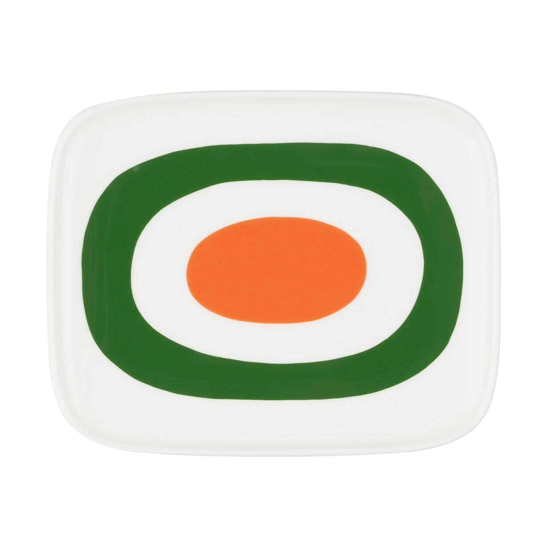 Melooni Untersetzer 12x15 cm, White-Green-Orange Marimekko
