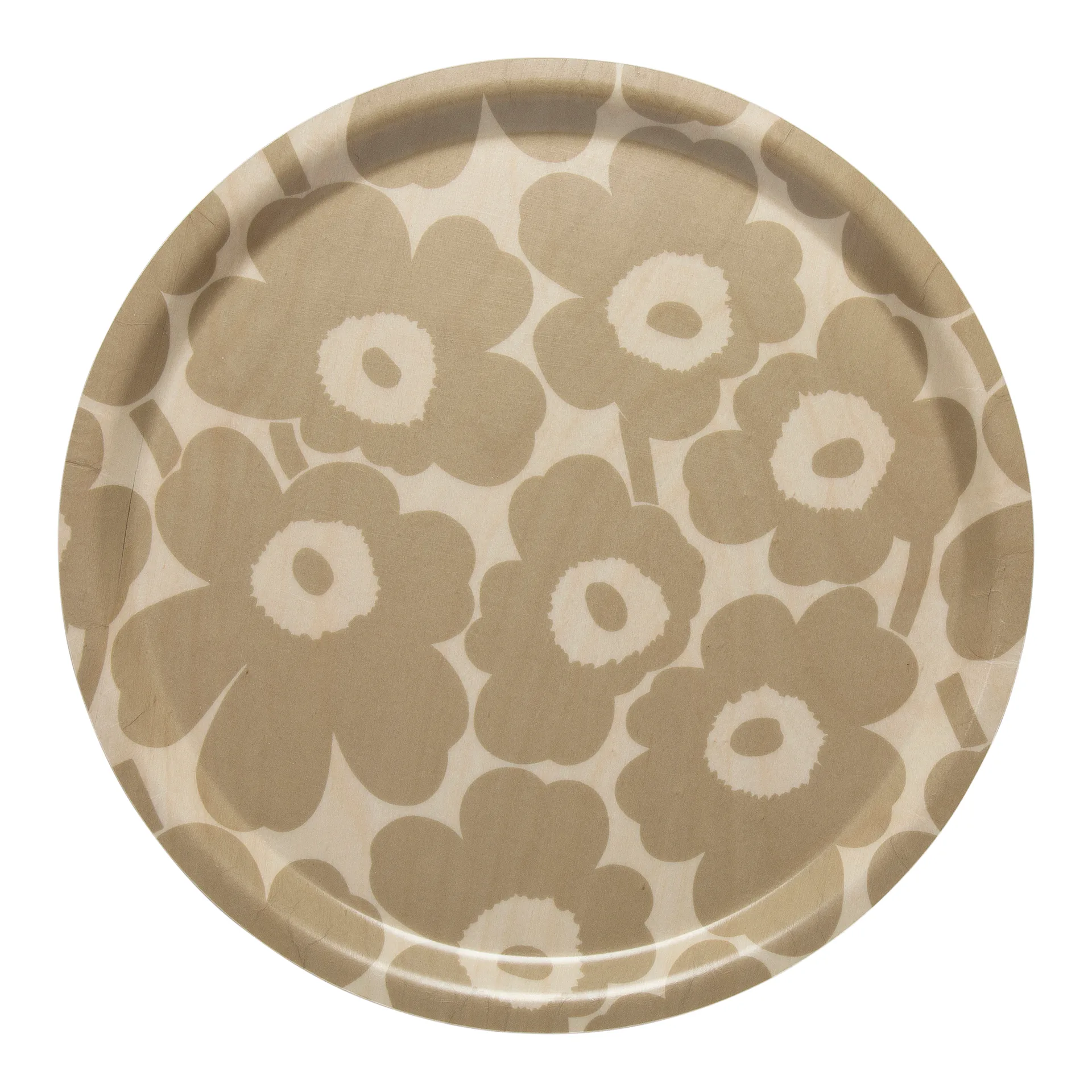Mini Unikko Tablett, Hellbraun-beige Marimekko