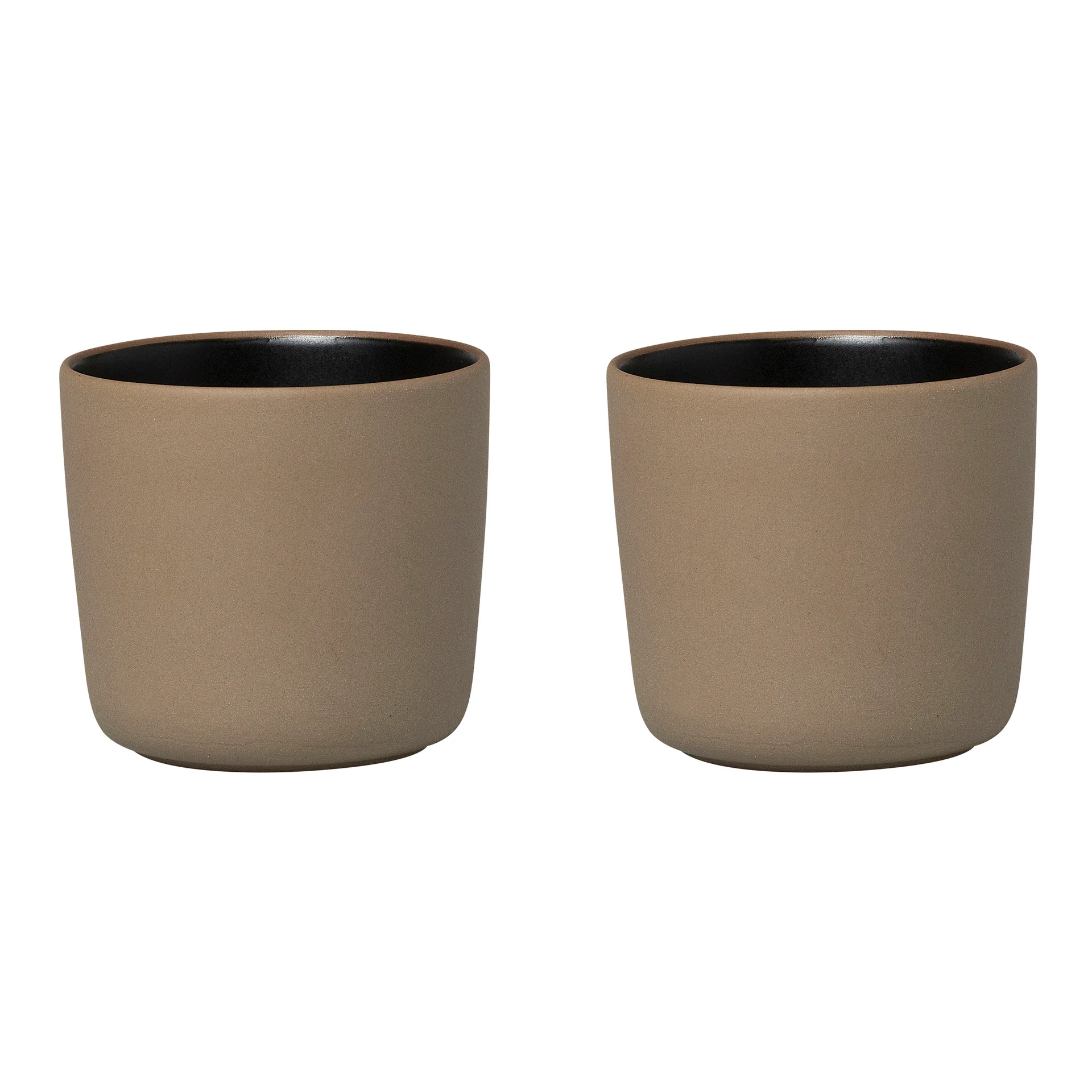 Oiva Kaffeebecher 20cl 2er Pack, Braun-schwarz Marimekko