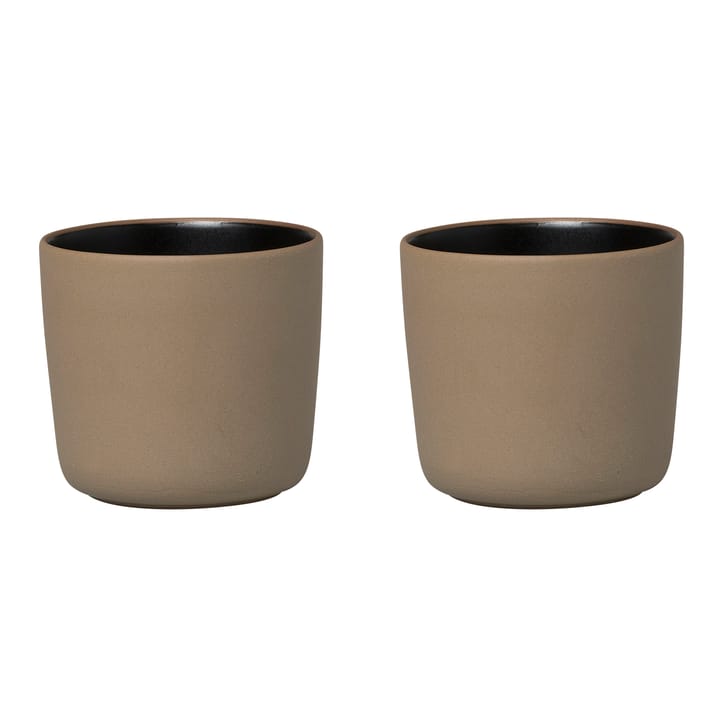 Oiva Kaffeebecher 20cl 2er Pack, Braun-schwarz Marimekko