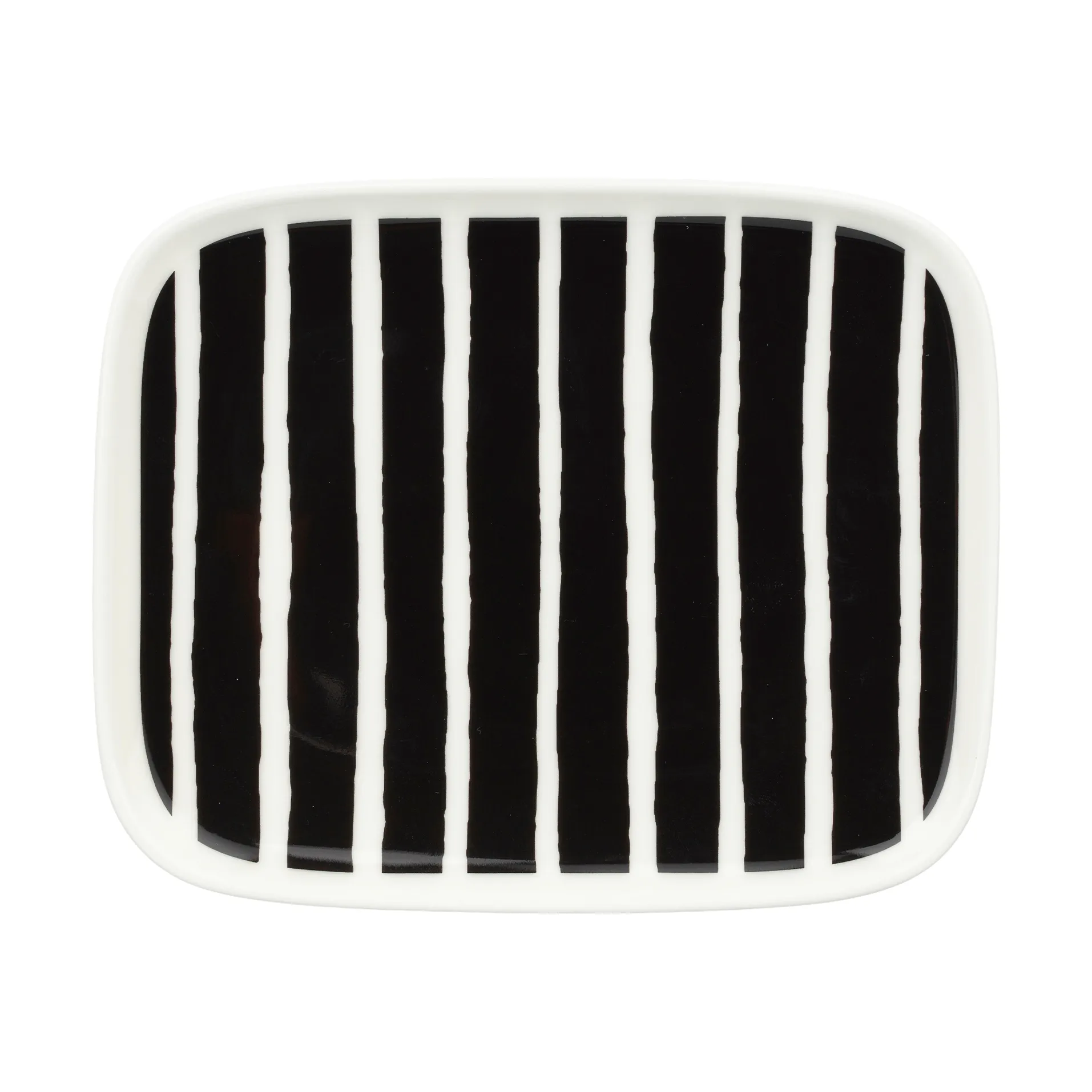 Oiva Piccolo Teller 12x15 cm, Black-white Marimekko