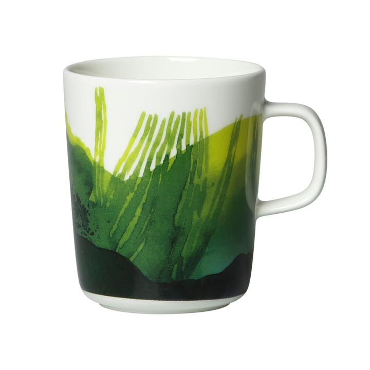 Oiva Sääpäiväkirja Tasse 25 cl, Weiß-grün Marimekko