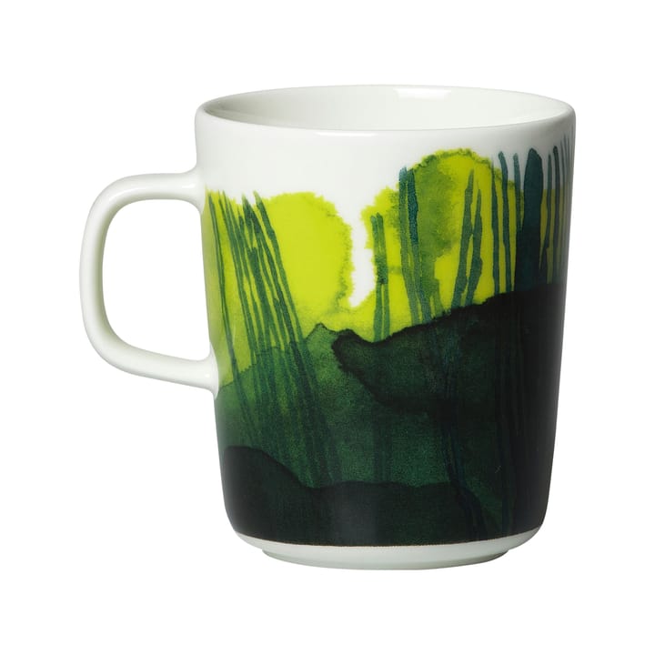 Oiva Sääpäiväkirja Tasse 25 cl, Weiß-grün Marimekko
