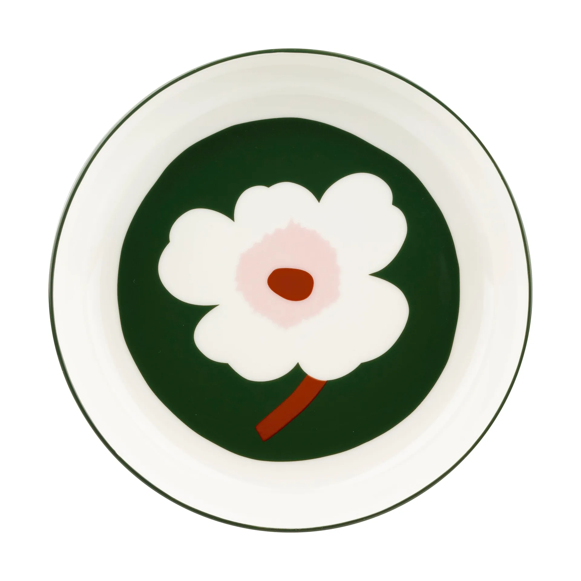 Oiva Unikko tiefer Teller Ø20,5 cm, Grün Marimekko