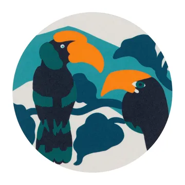 Pepe Glasuntersetzer 4er Pack - Weiß-türkis-orange - Marimekko